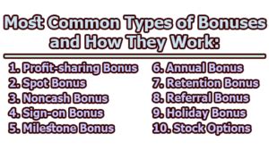 Most Common Types of Bonuses and How They Work .